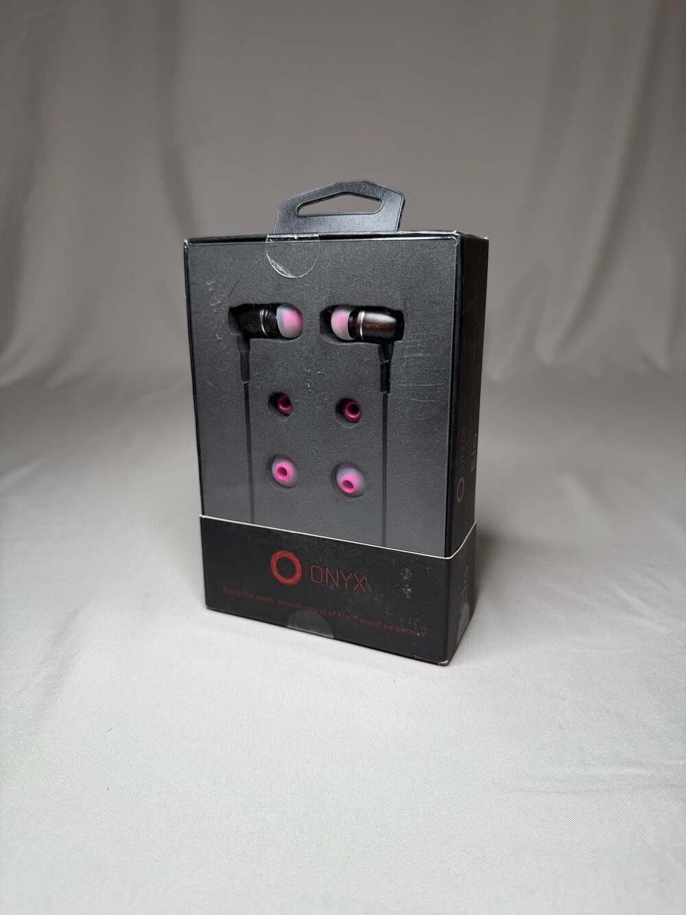 Onyx Elo Genuine Wood Wired In-Ear Earphones with Microphone